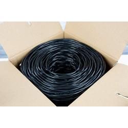 VIVO Black 1,000ft Bulk Cat6, CCA Ethernet Cable, 23 AWG, UTP Pull Box, Cat-6 Wire, Waterproof, Outdoor, Direct Burial CABLE-V007