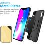 Magnetic Phone Mount, WixGear [2 Pack] Universal Air Vent Magnetic Phone Car Mount Phone Holder, for Cell Phones and Mini Tablets with 4 Metal Plates