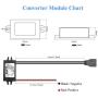 Extractme DC Converter 12V to 5V 3A 15W DC USB Converter Buck Module, DC to DC Regulator Car Power Converter with 2 USB Output Power Adapter