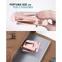 Nulaxy Phone Stand, Fully Foldable, Adjustable Desktop Phone Holder Cradle Dock - Rose Gold