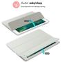 MoKo Case Fit 2018/2017 iPad 9.7 6th/5th Generation - Slim Lightweight Smart Shell Stand Cover with Translucent Frosted Back Protector Fit iPad 9.7 Inch 2018/2017, Silver(Auto Wake/Sleep)