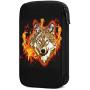 Hxuedan Ice and Fire Wolf Head The Data Cable Storage Bag is A Portable and Independent Design SuitableVFor Travelers to Place The Data Cable, Earphone and Electronic Product Data Cable Storage Bag