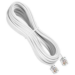 URBEST 5M RJ11 6P4C to RJ45 8P8C White Telephone Connector Plug Cable for Connecting Phone Line to The Internet (5M)