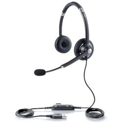Jabra UC VOICE 750 MS Duo (Dark) Lync Optimized Corded Headset for Softphone