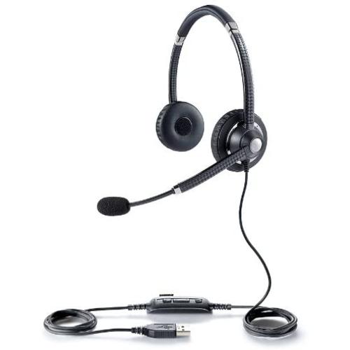 Jabra UC VOICE 750 MS Duo (Dark) Lync Optimized Corded Headset for Softphone