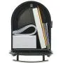 Gibraltar Mailboxes Franklin Medium Capacity Galvanized Steel Black, Post-Mount Mailbox, FM110B00