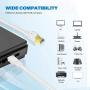 Cat 8 Ethernet Cable 50 ft, High Speed Flat LAN Cable, 40Gbps 2000Mhz Heavy Duty Gigabit Ethernet Cord with Gold Plated RJ45 Connector for Router, Modem, Gaming, Laptop, Xbox
