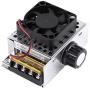 4000W SCR Electronic Voltage Regulator Dimmer Temperature Controller Motor Speed Controlling Module Board with Cooling Fan