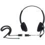IPD IPH-165 Binaural canceling, Corded Call Center/Office Headset with U10P-S Bottom Cable Works with All Yealink,Snom,Panasonic & LG IP Phones