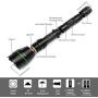 UniqueFire 1508 IR 810nm Flashlight Hunting 3 Watt SFH 4703AS Zoomable LED Torch Infrared Light with 18650 Rechargeable Batteries & USB Charger IR Illuminator Night Vision Device Fill Light Torch Set