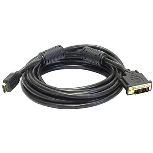 Monoprice 102505 15-Feet 28AWG Standard HDMI to DVI Adapter Cable with Ferrite Cores, Black (102505) Monoprice 102505 15-Feet 28AWG Standard HDMI to DVI Adapter Cable with Ferrite Cores, Black (102505)