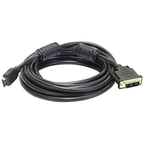 Monoprice 102505 15-Feet 28AWG Standard HDMI to DVI Adapter Cable with Ferrite Cores, Black (102505)