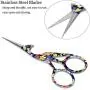 BIHRTC Small Bird Scissors Embridery Scissors 4.5 Inch Stainless Steel Sharp Scissors DIY Tool Sewing Shears Scissors for Craft Offic Needlework Cross Stitch Needlepoint Peacock Scissors