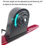 Top Mount Rear View Backup Camera for Mercedes Benz Sprinter VW Crafter, Third Brake Light Rear Park Assist Reversing Camera, 3rd Brake Light Wide Angle Night Vision Waterproof Top Roof Mount Camera