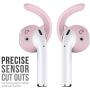 EarBuddyz 2.0 Ear Hooks and Covers Accessories Compatible with Apple AirPods 1 & 2 or EarPods Headphones/Earphones/Earbuds (3 Pairs) (Pretty in Pink)
