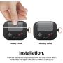 elago AW5 Compatible with Airpods Pro Case, Classic Handheld Game Console Design Case with Keychain, Durable Silicone Construction [US Patent Registered] [Black]