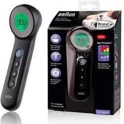 Braun No Touch 3-in-1 Thermometer -  Touchless Thermometer for Adults, Babies, Toddlers and Kids – Fast, Reliable, and Accurate Results