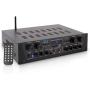 500W Karaoke Wireless Bluetooth Amplifier - 4 Channel Stereo Audio Home Theater Speaker Sound Power Receiver w/ AUX IN, FM, RCA Subwoofer Speakers OUT, USB, Microphone IN w/ Echo - Pyle PTA44BT