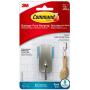 Command Bath Hook, Small, Satin Nickel, 1-Hook, 2-Small Water-Resistant Strips (BATH33-SN-ES), Organize Damage-Free