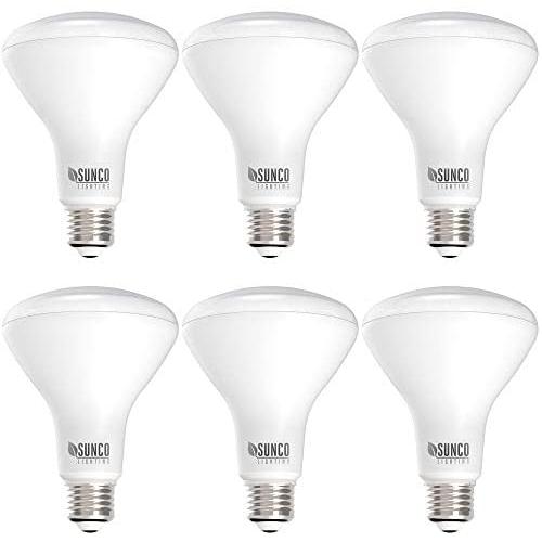 Sunco Lighting 6 Pack BR30 LED Bulb, 11W=65W, 6000K Daylight Deluxe, 850 LM, E26 Base, Dimmable, Indoor Flood Light for Cans - UL & Energy Star