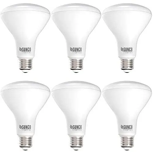 Sunco Lighting 6 Pack BR30 LED Bulb, 11W=65W, 6000K Daylight Deluxe, 850 LM, E26 Base, Dimmable, Indoor Flood Light for Cans - UL & Energy Star