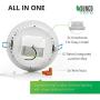 Sunco Lighting 4 Pack 6 Inch Slim LED Downlight, Integrated Junction Box, 14W=100W, 850 LM, Dimmable, 4000K Cool White, Recessed Jbox Fixture, IC Rated, Retrofit Installation - ETL & Energy Star