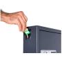 DuraBox 40 Keys Steel Safe Cabinet with Digital Lock - Electronic Key Safe with Drop Slot for Key Returns and Safe Storage (Dark Grey)