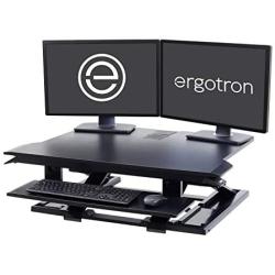 Ergotron - WorkFit-TX Standing Desk Converter - for Tabletops – 32 Inches, Black