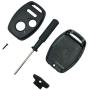 Olivine Auto 3 Buttons Key Fob Casing for Honda Civic CR-V Fit Accord Crosstour Odyssey CR-Z Keyless Entry Remote Key Shell (Only Key Shell Without Blade) (3Button-1CS)