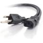C2G Replacement Power Cable For Computers, TVs, Monitors, & More - 10 Black Universal Cord Works With Any 3 Pin AC Power Connection - 18 Gauge Wire (03134)