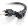 C2G Replacement Power Cable For Computers, TVs, Monitors, & More - 10 Black Universal Cord Works With Any 3 Pin AC Power Connection - 18 Gauge Wire (03134)