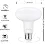 BR30 LED FloodLight Bulbs Indoor,Dimmable,Natural White 4000K,12W(100w Equivalent) ,R30 E26 Reflector Lamp for Recessed Track Lighting Downlight Recessed Can Light- 4 Pack