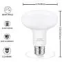 BR30 LED FloodLight Bulbs Indoor,Dimmable,Natural White 4000K,12W(100w Equivalent) ,R30 E26 Reflector Lamp for Recessed Track Lighting Downlight Recessed Can Light- 4 Pack