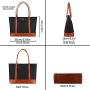 Woman Laptop Tote Bag,USB Teacher Bag Large Work Bag Purse Fits 15.6 in Laptop