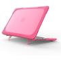 Compatible with MacBook Air 11 Inch Kickstand Case, Funut 2 in 1 Rubberized Hard Plastic Case Cover Shock Proof Matt Protective Case for Laptop MacBook Air 11.6 Inch A1370/A1465(# Rose)