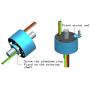 Taidacent Hollow Slip Ring Rotary Electrical Contact 2/4/6/12 Road Collector Ring Conductive Electric Motor Slip Ring Rotating Connector (12 Wire 2A Inner Hole 5mm Outer Diameter 22mm)