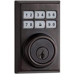 Kwikset 99090-023 SmartCode Electronic Deadbolt featuring Smart Key, Venetian Bronze
