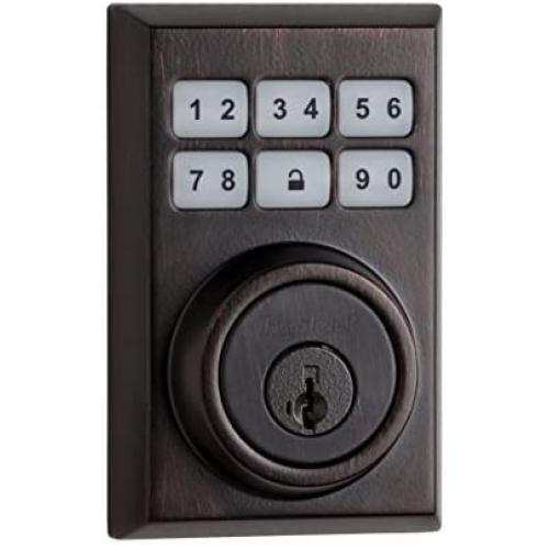 Kwikset 99090-023 SmartCode Electronic Deadbolt featuring Smart Key, Venetian Bronze