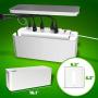Cable Management box, Cord Organizer and Cover with Cable Kit - Desk, wall mounted TV, Video, Game and Computer Wire holder, hider, protector with Cable Sleeve ,white edition by Tokye XXL VALUE