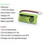 GEILIENERGY BT183342 BT283342 BT162342 BT262342 BT166342 BT266342 Phone Battery for Vtech CS6719 CS6419 CS6649 DS6151 AT&T CL4940 EL52300 Cordless Phone (Pack of 4)