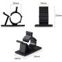 Viaky 30 Pcs Black Clips Self Adhesive Backed Nylon Wire Adjustable Cable Clips Adhesive Cable Management Drop Wire Holder
