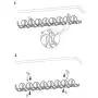IKEA - SIGNUM Cable management, horizontal, silver color (FBA)