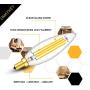 OMAYKEY 8W Lengthened LED Candelabra Bulb 3000K Soft White, 80W Equivalent 800LM Dimmable, E12 Base Vintage Edison B11 Lengthened Candle Clear Glass LED Chandelier Light Bulbs, Pack of 4