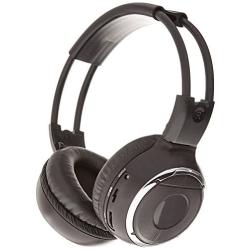 LeaningTech 2 Pack of IR Wireless Two-Channel Foldable Headphone, Two Channel Folding Adjustable Universal Rear Entertainment System Infrared Headphones for in Car TV Video Audio Listening