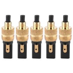 Gorgeri 5pcs Brake Light Switch, for BMW Ducat, Motorbike, ATV, Sport Dirt Pit, Electric Bike Interrupteur Moto, 6mm Copper Motorcycle Stoplight Tailight Front Rear Brake Clutch Switch Plug