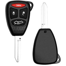 Key Fob Entry Remote Fit for Chrysler 300 2005-2007, Aspen 2007-2009, Dodge Charger 2006-2007, Durango 2007-2009, Jeep Commander 2006-2007, Grand Cherokee 2005-2007 (KOBDT04A, OHT692427AA)