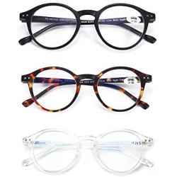 ZENOTTIC Reading Glasses Blue Light Blocking Glasses Round Glasses for Men and Women