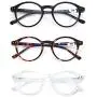 ZENOTTIC Reading Glasses Blue Light Blocking Glasses Round Glasses for Men and Women