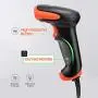 Tera 2D Barcode Scanner with Stand Wired USB 2.0 Handheld Read 2D QR Code Scanner Data PDF417 Matrix 1D Bar Code CMOS Image Barcode Reader for Windows Mac Linux Plug and Play