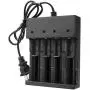 Skywolfeye 8 Pack 3.7v 5000mAh Rechargeable Battery Li-ion Button Top Battery and 4 Slot Battery Charger with 1Pcs 4000 Lumen 18650 Flashlight Zoomable, 5 Light Modes Waterproof for Camping Hiking